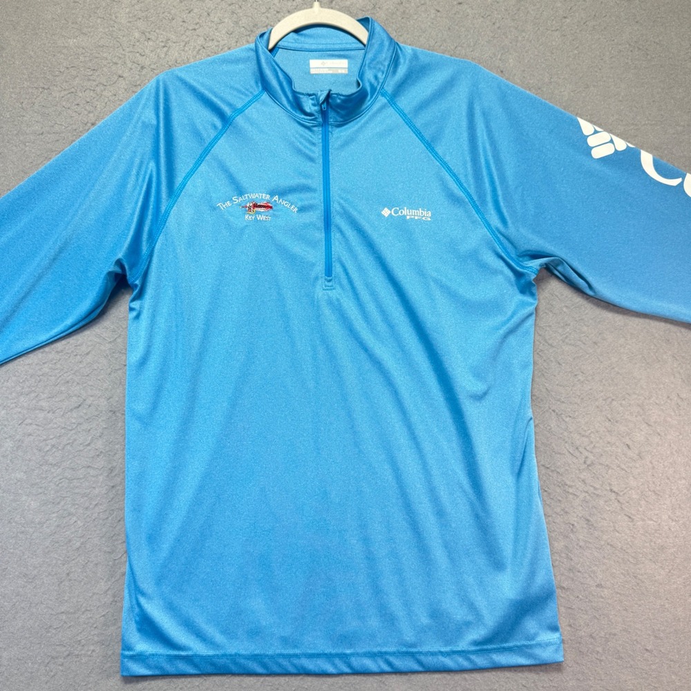Columbia PFG Saltwater Angler Key West Quarter Zip Fishing Pullover Men's‎ M